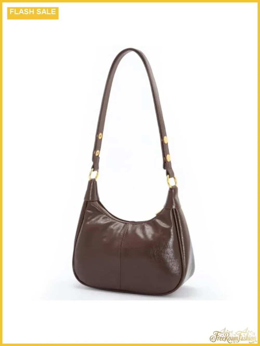 Small Hobo Purse for Women Retro Crescent Shoulder Bag Vegan Leather